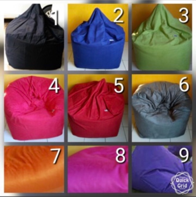 Cover Bean bag klasik (cover luar&amp;dalam)