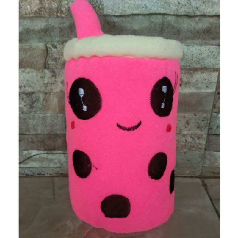 Pop It Boba Cup Macaron & Boneka Boba 25cm | Popit Makaron Boba-4