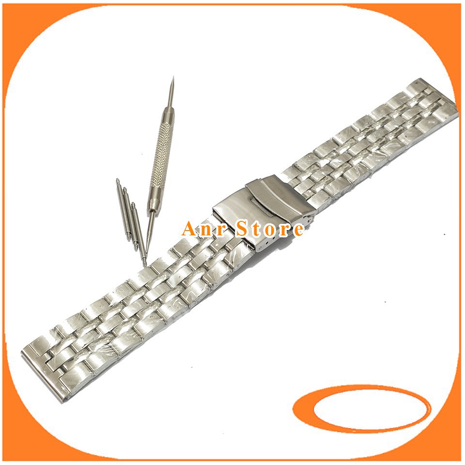 Tali Jam Tangan Rantai Rante Stainlees Steel Solid 22 mm B809