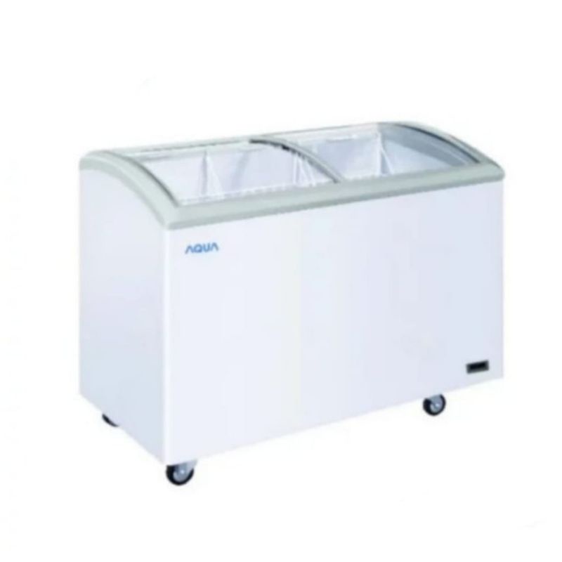 AQUA CHEST FREEZER AQF 332SD GLASS DOOR