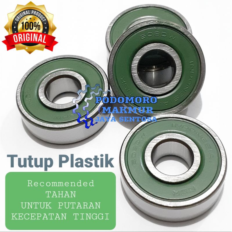 bering klaher bearing NSK 608 DW Original tutup plastik  2rs
