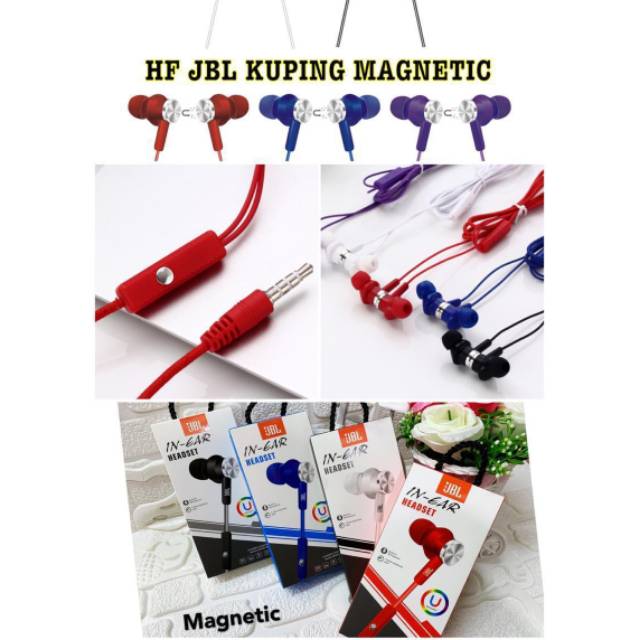 Handsfree IN Gar Kuping Magnetic SuperBass