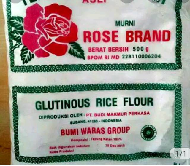 TEPUNG BERAS DAN TEPUNG KETAN ROSE BRAND @20 BKS.SAMEDAY/INSTANT