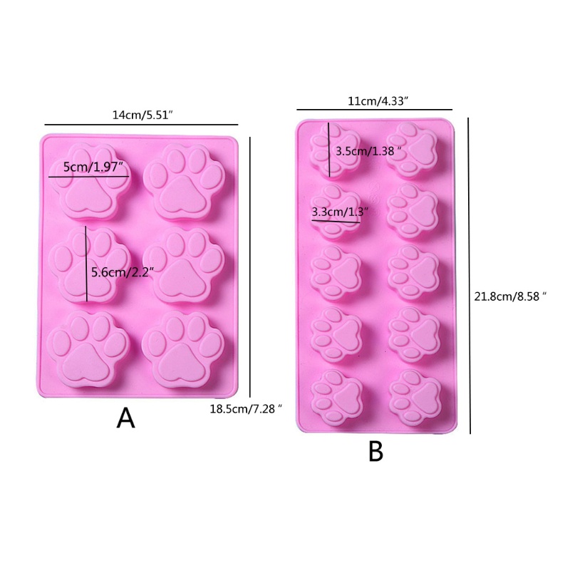 SIY  Cat Paw Footprint Mold Biscuit Cutting Module for Chocolate Candy Ice Cube Dog Treatsinteresting Biscuit Baking Mold