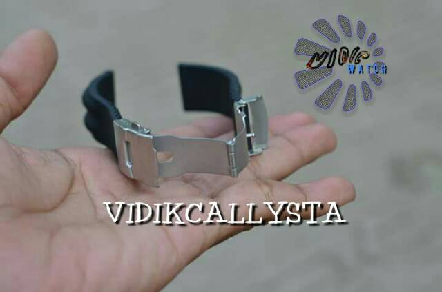 STRAP RUBBER ENGSEL 20 22 MM WATERPROFF / TALI KARET ENGSEL JAM TANGAN