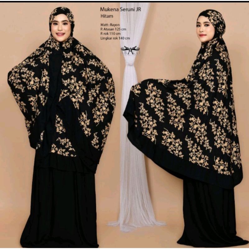 mukena dewasa/mukena Bali jumbo rempel motip seruni