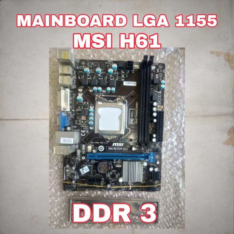 MAINBOARD LGA 1155 MSI H61 DDR 3