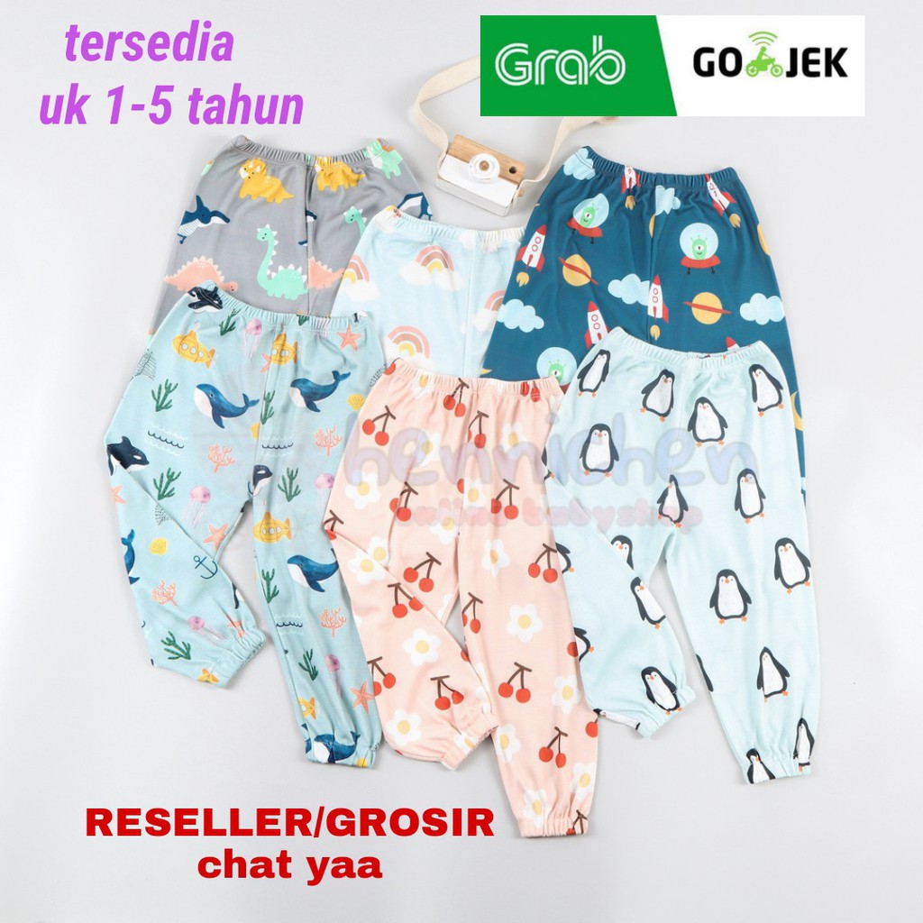 PROMO 7.7 PROMO BAJU LEBARAN MURAH MOOI PRINTED JOGGER PANTS CELANA JOGGER ANAK CELANA PANJANG ANAK UNISEX 1-5 TAHUN