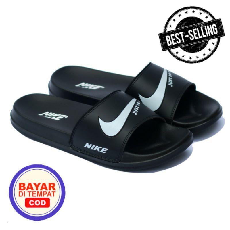 Sandal Slide Pria Wanita Sandal Slop Cowo Cewe Sendal Slop Sendal Slide Unisex-NK Just do it