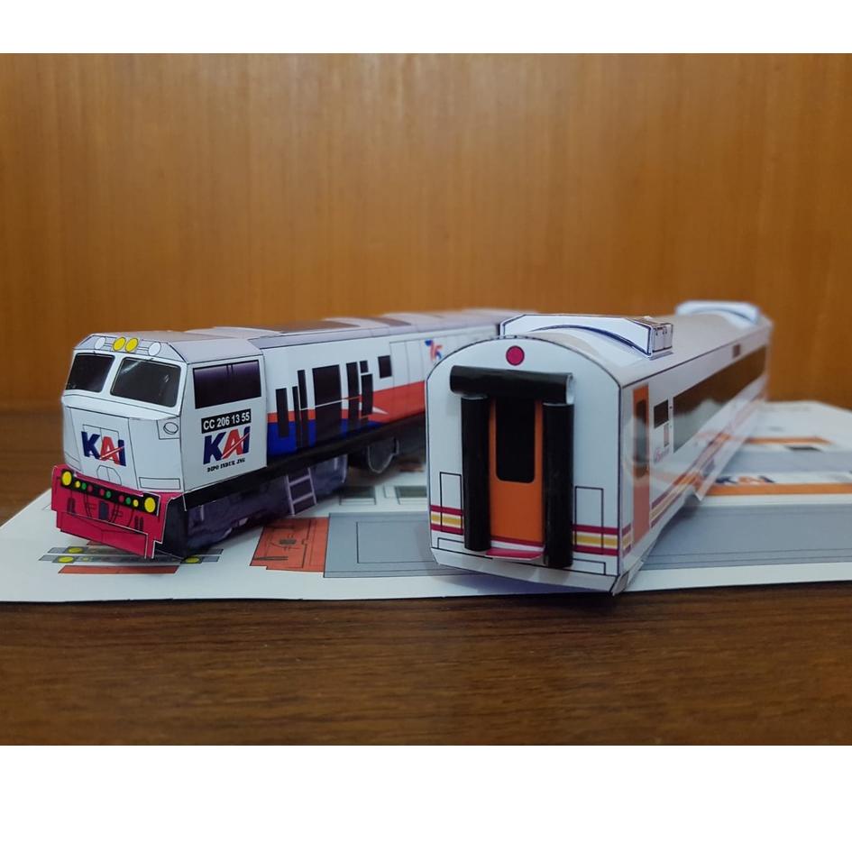 Best Promotion DIY Papercraft kertas Kereta Api Indonesia