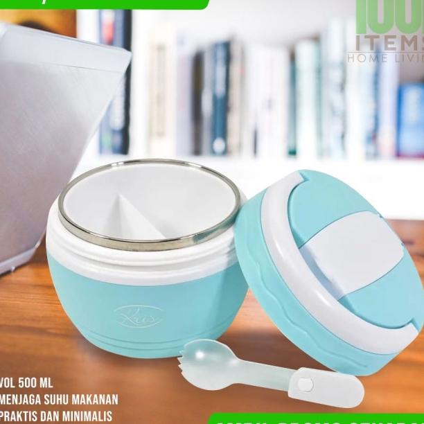 Tempat Wadah Bekal Lauk Sup Makanan Menjaga Tetap Hangat Vol 500 Ml