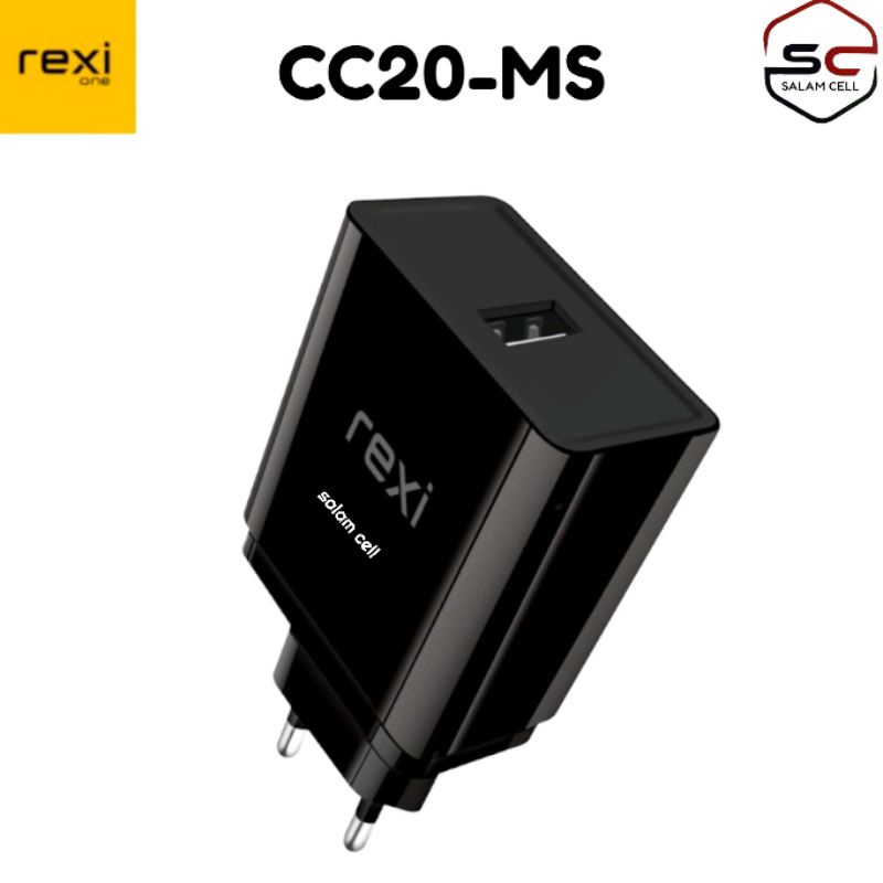 Charger Hp REXI CC20MS 2,4A Cocok Untuk Semua type HP Original Garansi