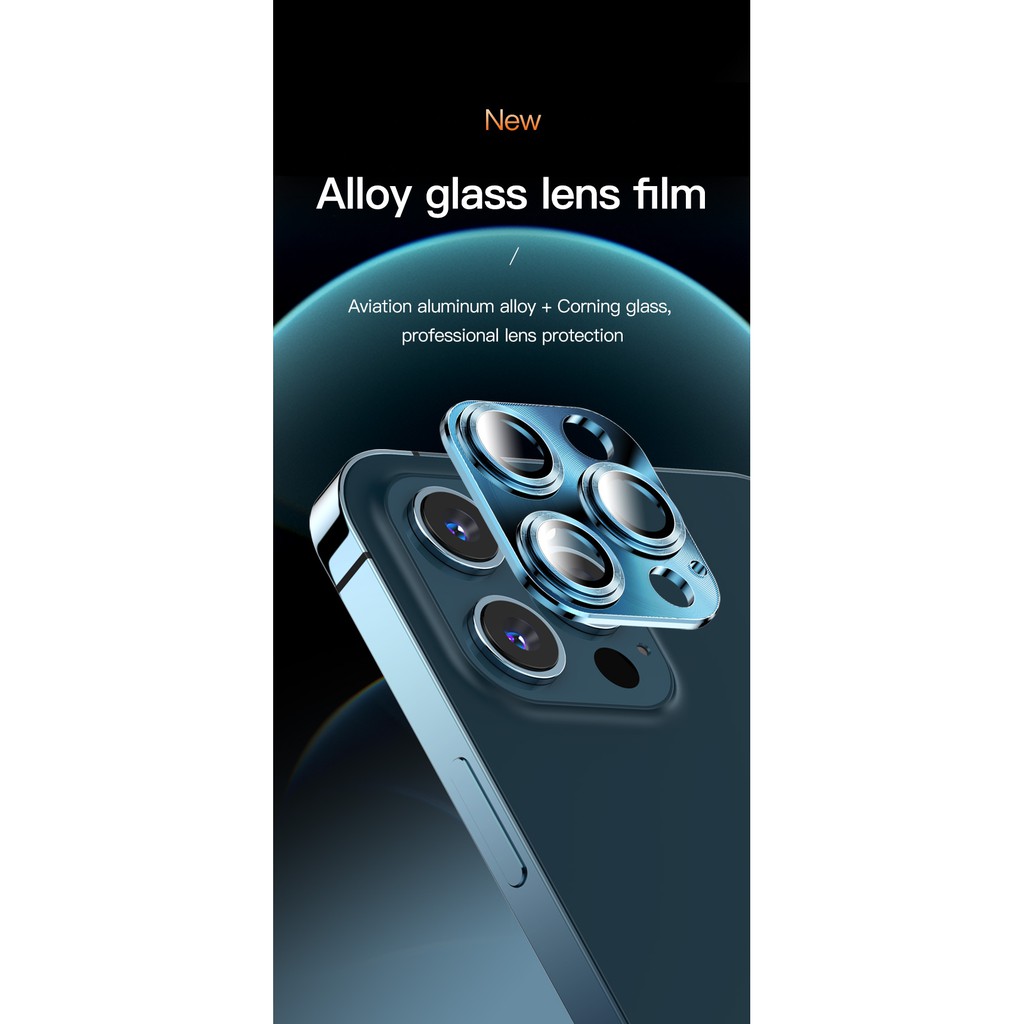 TOTU iPhone 12 Pro/12 Pro Max Tempered Glass Camera Pelindung Kamera Antigores Kamera