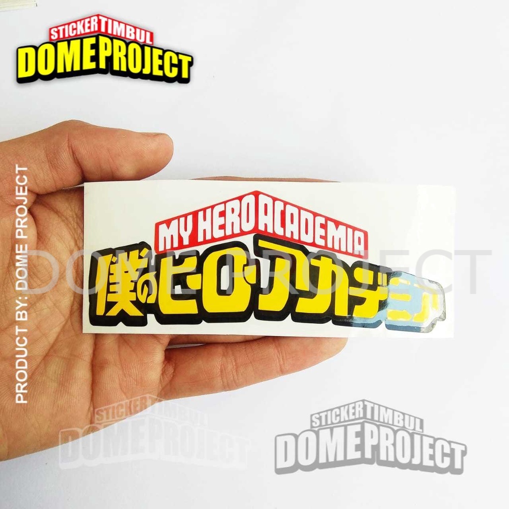 STIKER CUTTING MOTOR KACA MOBIL KOPER LOGO ANIME MY HERO ACADEMIA STICKER AESTHETIC KEREN