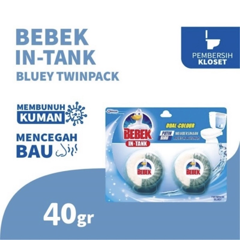 bebek in tank dual colour bluey bebek kloset tablet biru pembersih kloset bebek