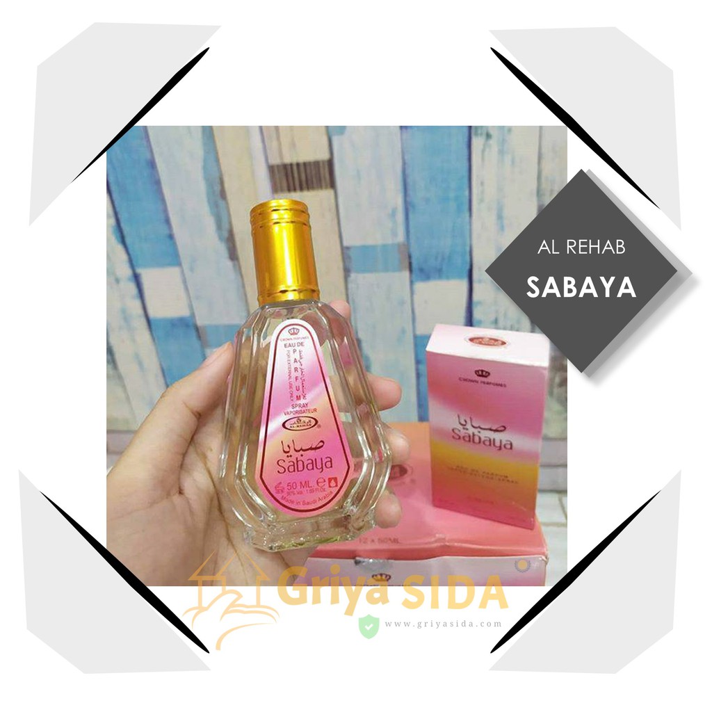 Parfum al rehab sabaya 50ml original minyak wangi alrehab spray aroma sabaya PROMO!