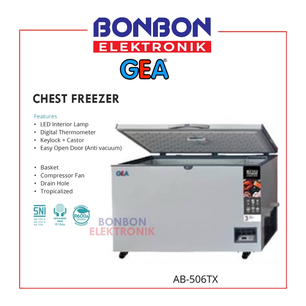 GEA Chest Freezer AB-506TX / AB 506 TX 492L