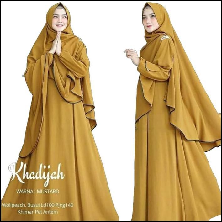 Promo Khadijah Syari | Baju Gamis Syari | Setelan Hijab Modern