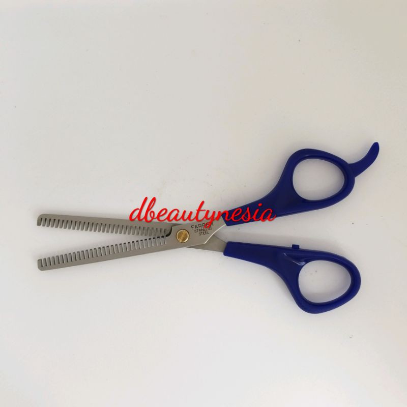 GUNTING RAMBUT SASAK/PENIPIS 2 SISI FARBER 6 INCH
