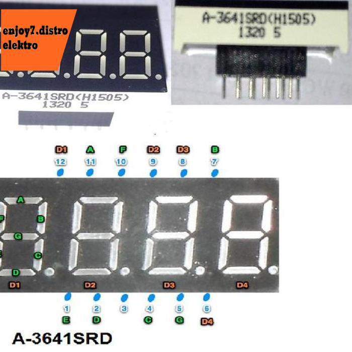 

A-3641Srd 4 Digit Seven Segment Led Bishele88 Segera Dapatkan