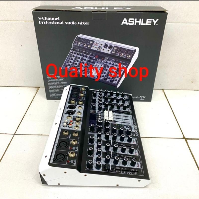 Mixer ASHLEY EXPERT 804 Baru 4 Channel Original Bluetooth PC Soundcard