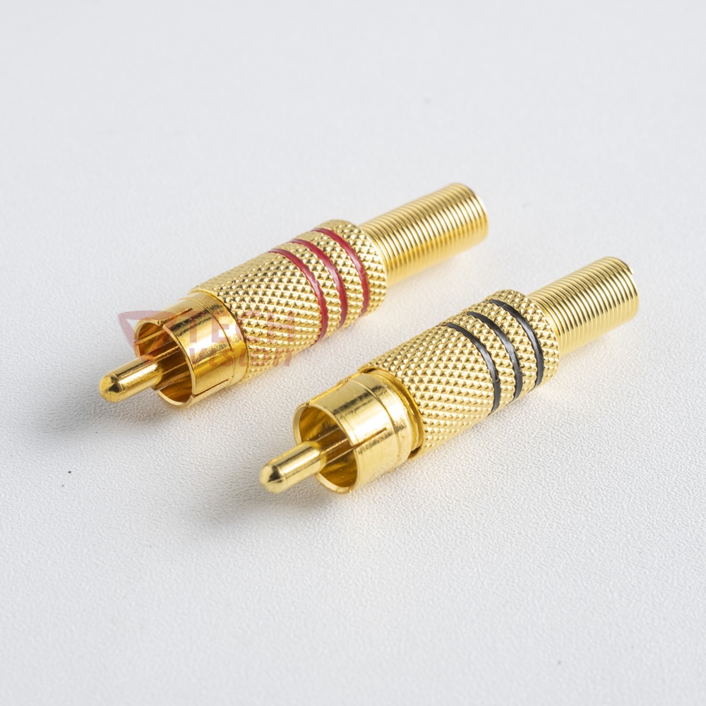 Jack RCA Gold Emas Plug Connector Male