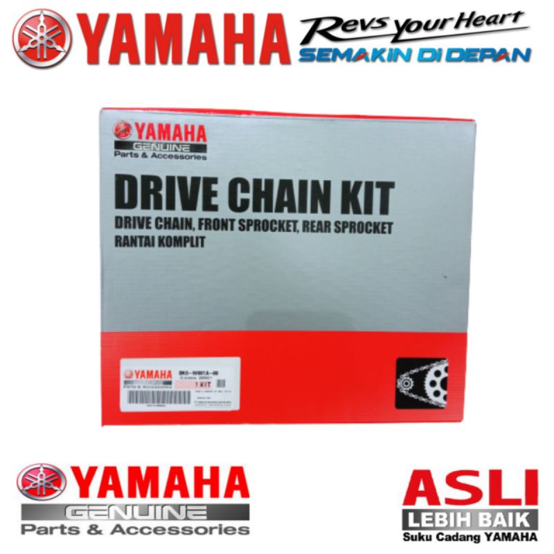CHAIN KIT / RANTAI GEAR SET YZF R-155 / BK6-W001A-00