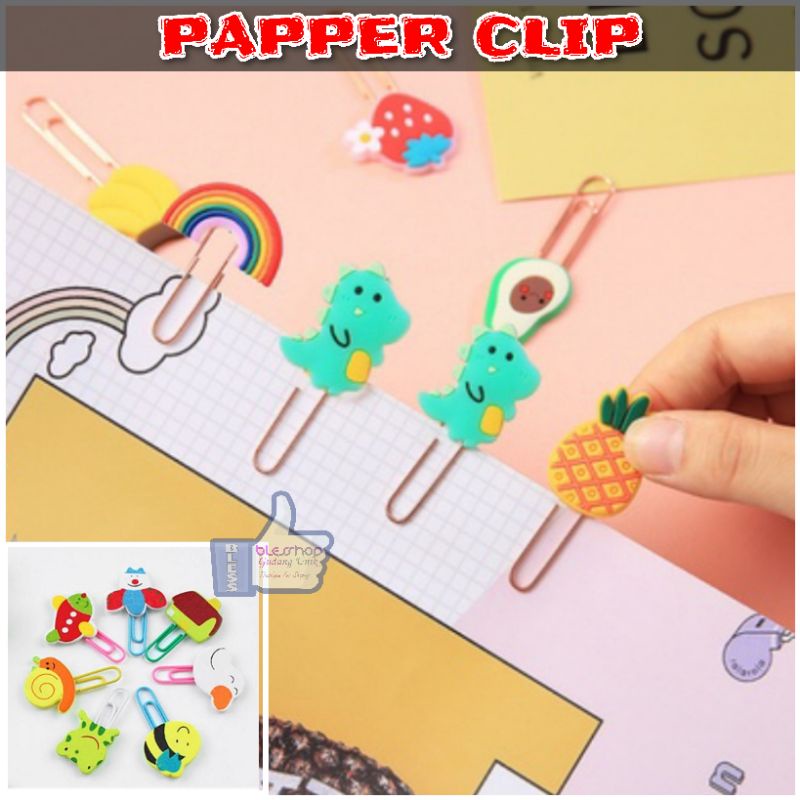 Paper Clip Klip Kertas Pembatas Buku Paper Fastener Penjepit Kertas