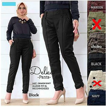 Celana DELKA Pants Celana kantor wanita Celana Leging bawahan muslim