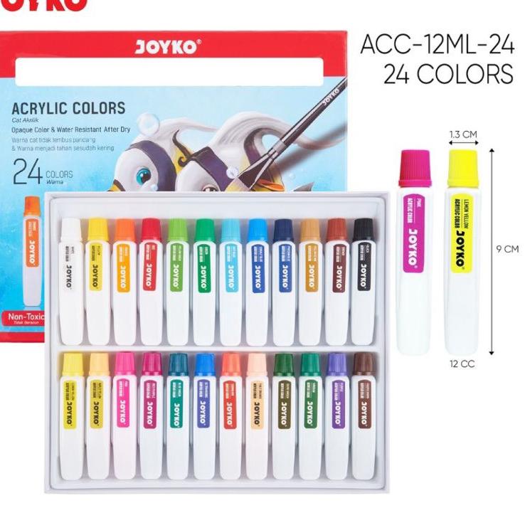 

Super Feedback Cat akrilik joyko 24 warna acrylic colors