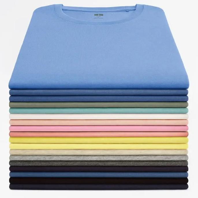UNIQLO Kaos Pria Supima Cotton Crew Neck T-Shirt / Kaos Polos Pendek