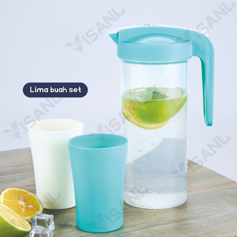 Teko Set of 5 Pcs/Water Jug /Ceret Air Plastik/Teko Air/ Pitcher Water Jug Infused Eskan Air Minum