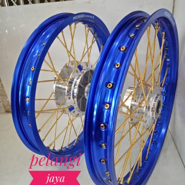 Pelek Velg Rossi Original Jari Ruji Tromol Komplit - Tiger Revo - Paket Komplit Plus Rakitan Pnp