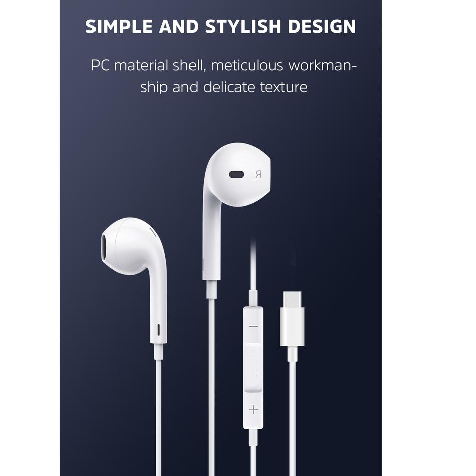 (TERPERCAYA) Headset Gaming Type C Earphone In Ear Bass headset Android Original Headphone Handsfree
