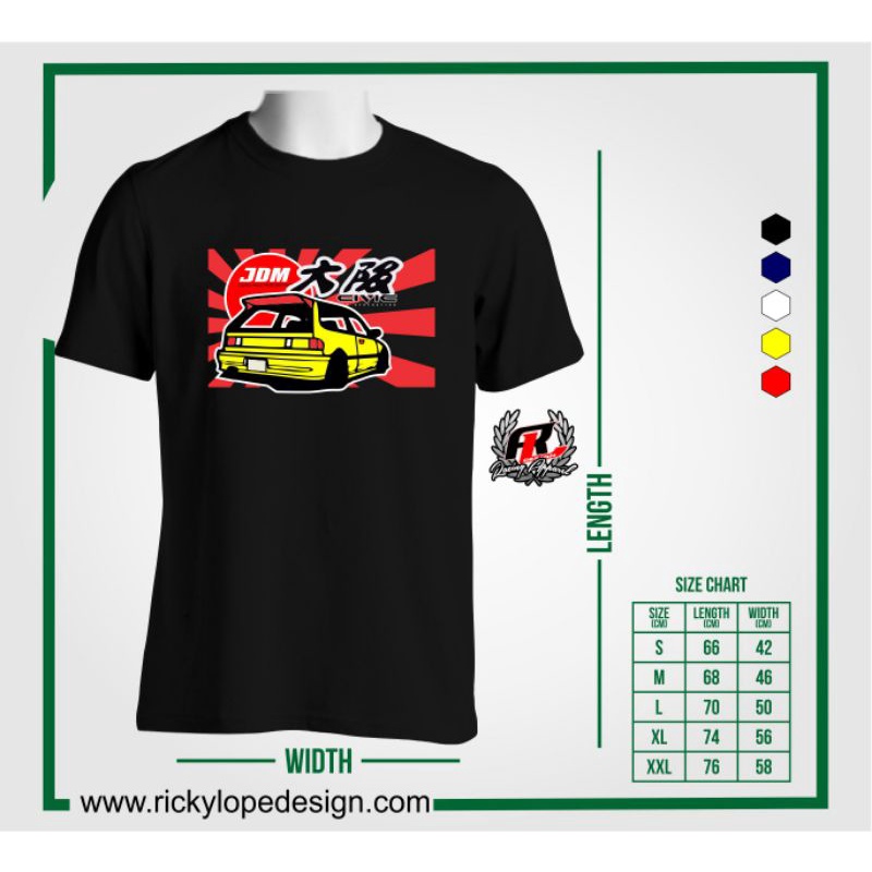 kaos / T shirt honda civic nouva