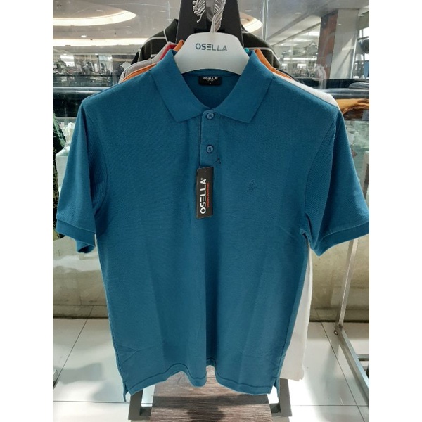 Jual Osella Baju Kaos Polo Shirts Polos Pria Dewasa Original Blue Water