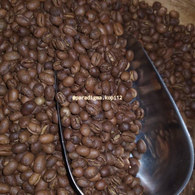 

200gr Arabica Lanang/peaberry Roasted/goreng/sangrai