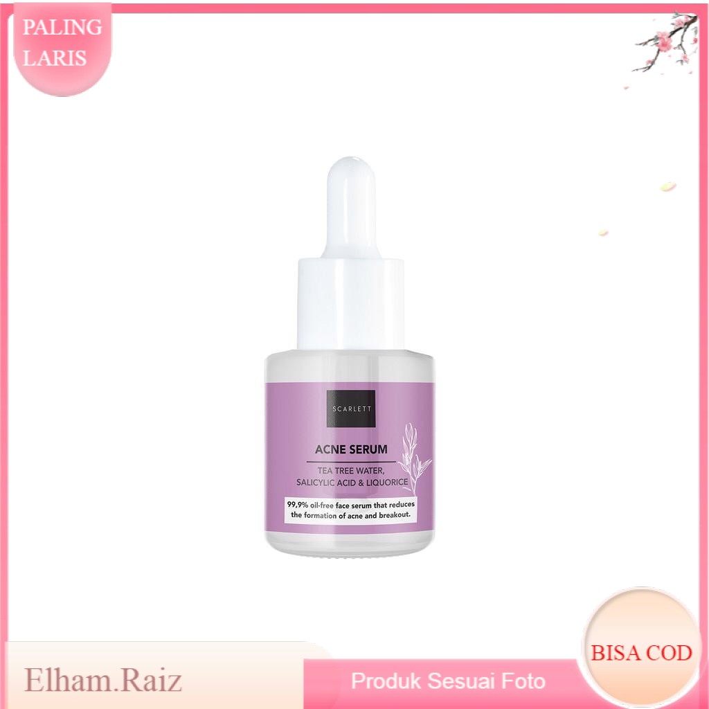 Scarlett Whitening Acne Serum Jerawat Serum Scarlett Serum Acne