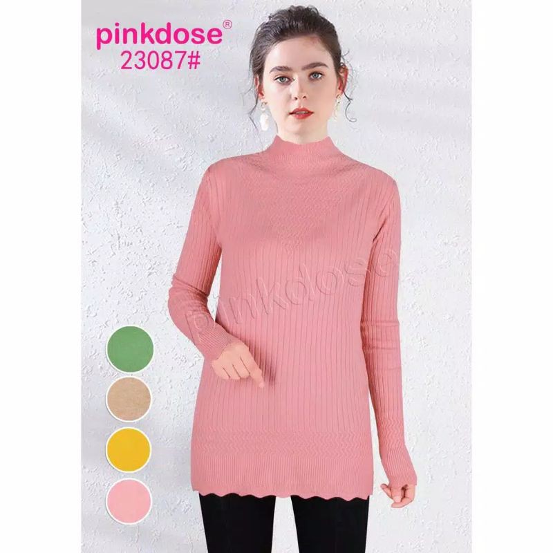 Pinkdose Tunik Turtleneck Lengan Panjang #23087