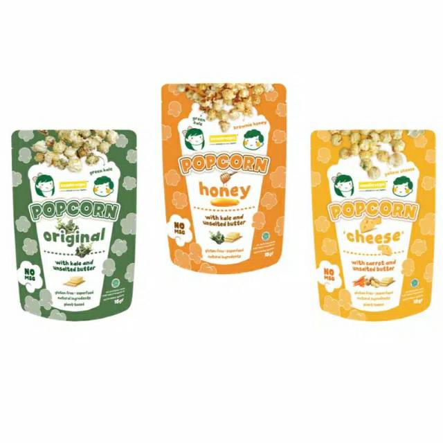 

SNACK SEHAT ANAK - POPCORN ORGANIK VEGGIE NON MSG NETTO 15gr