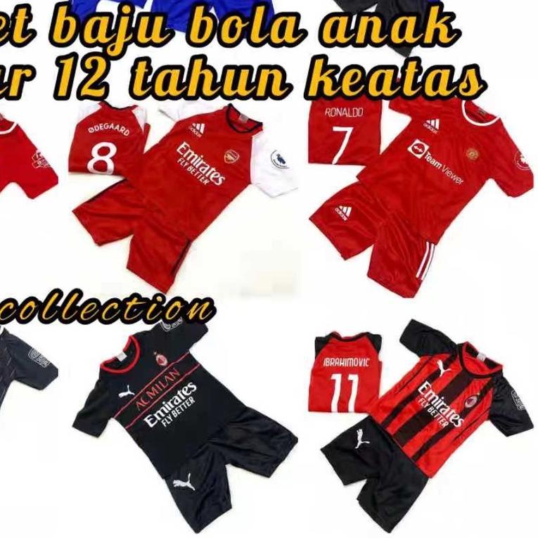 ✲ BISA / SETELAN BAJU BOLA UNTUK ANAK 12 TAHUN KEATAS TERBARU 2021 / BAJU BOLA ANAK / SET BAJU BOLA 