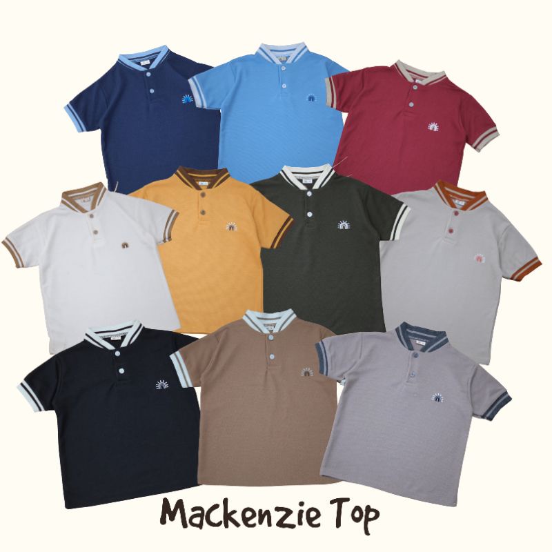 MACKENZIE TOP - Promo 8.8 Kaos Polo Anak Kemeja Kerah Kids Wangki Cewek Cowo Perempuan Laki Katun Lucu Murah 1-6 Th