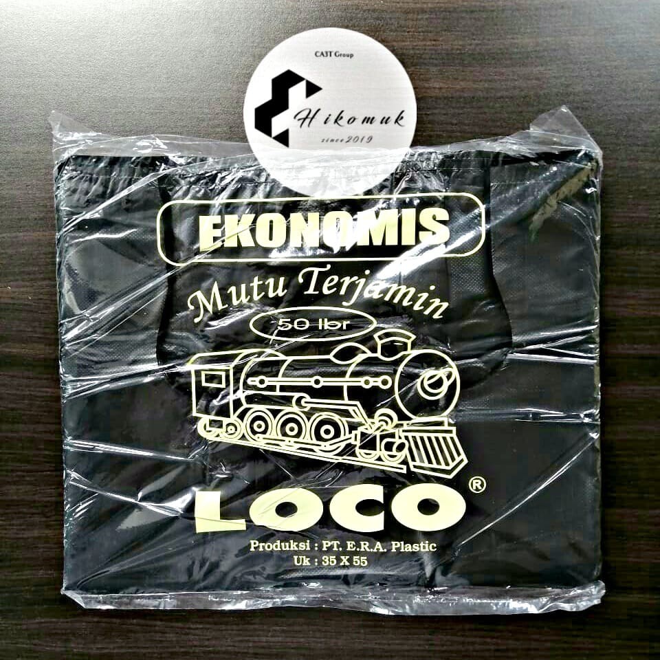 Loco Ekonomis 35 x 55 Hitam Kantong Plastik Kresek Murah Berkualitas