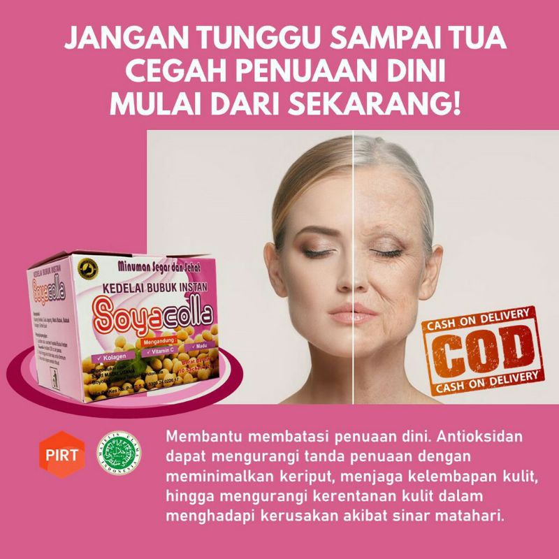 

SoyaCola, Susu Kedelai + Collagen kambing