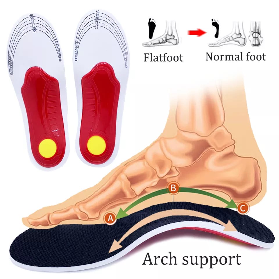 KUALITAS TERBAIK INSOLE HIGH ARCH SUPPORT INSOLE FLAT FOOT ALAS SEPATU KAKI DATAR ALAS SEPATU PRIA DAN WANITA SOL SEPATU IMPORT TERBAIK UNTUK KAKI DATAR