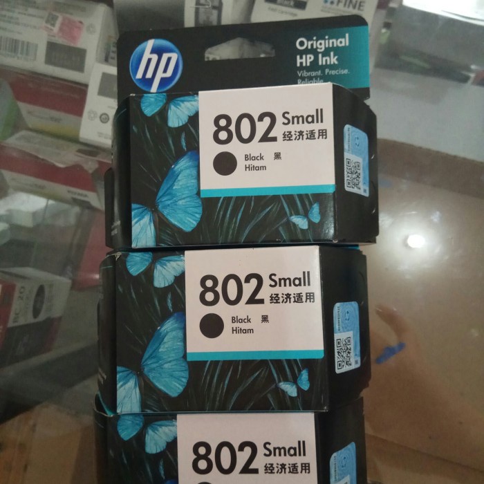 cartridge hp 802 black original