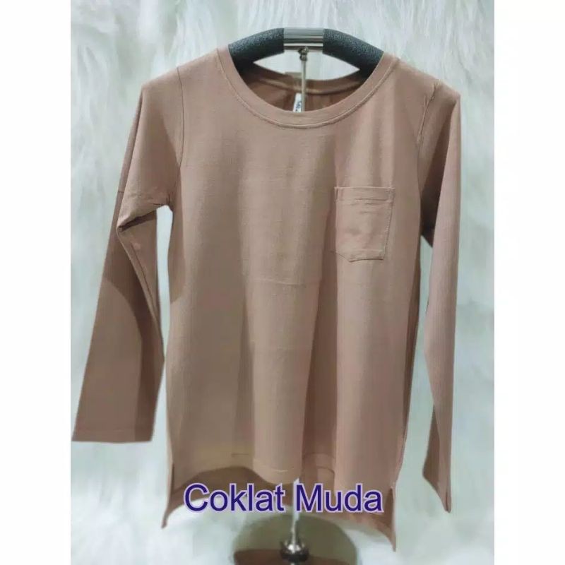 KAOS ATASAN WANITA LENGAN PANJANG GROSIR MURAH