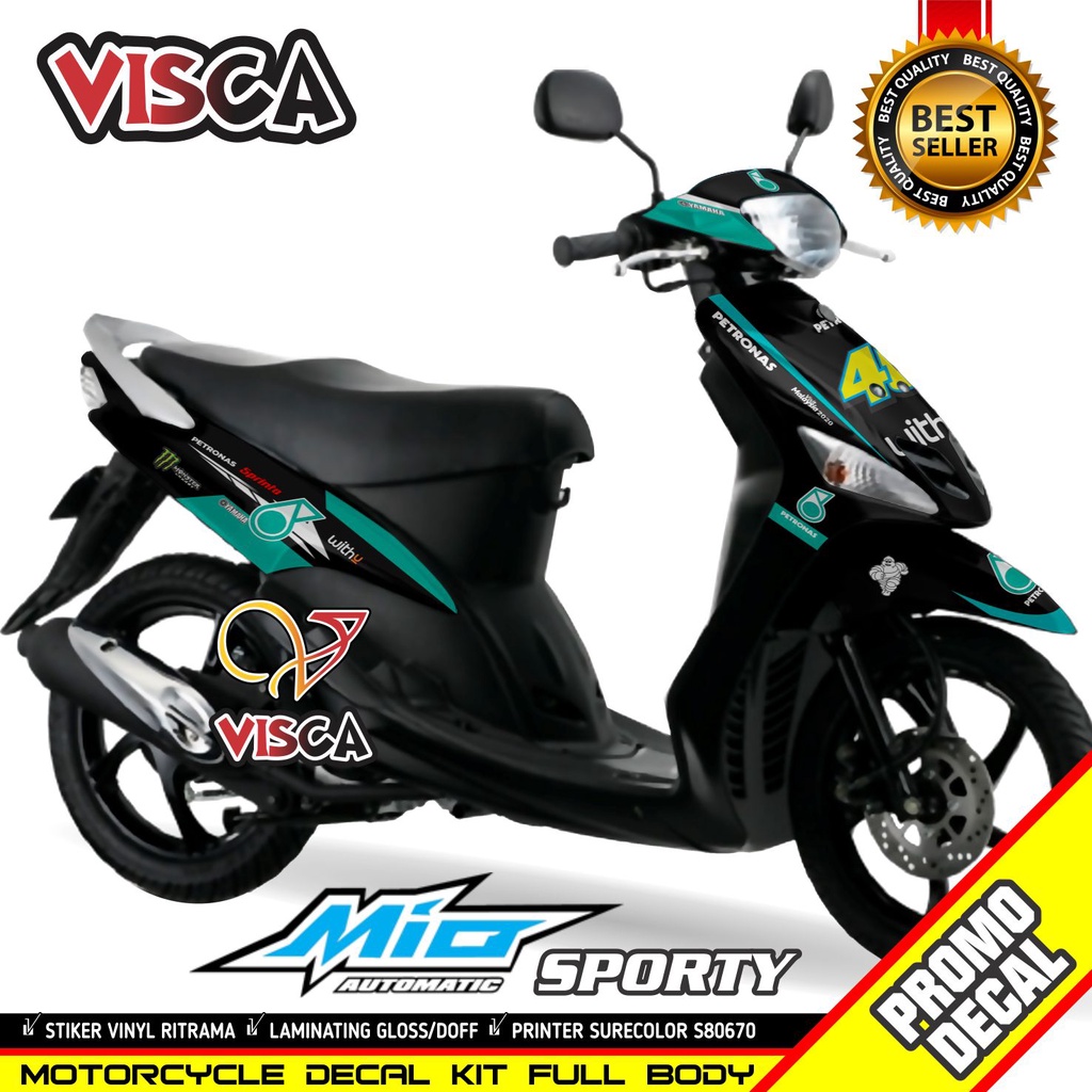 Decal Mio Sporty Full Body Stiker Mio Sporty Full Body Striping Mio Sporty Variasi Decal Hologram Mi