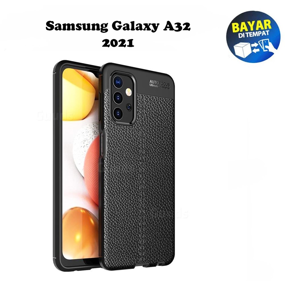 Case Auto Focus Samsung Galaxy A32 4G 2021 Leather Experience SoftCase Slim Ultimate / Casing Kulit