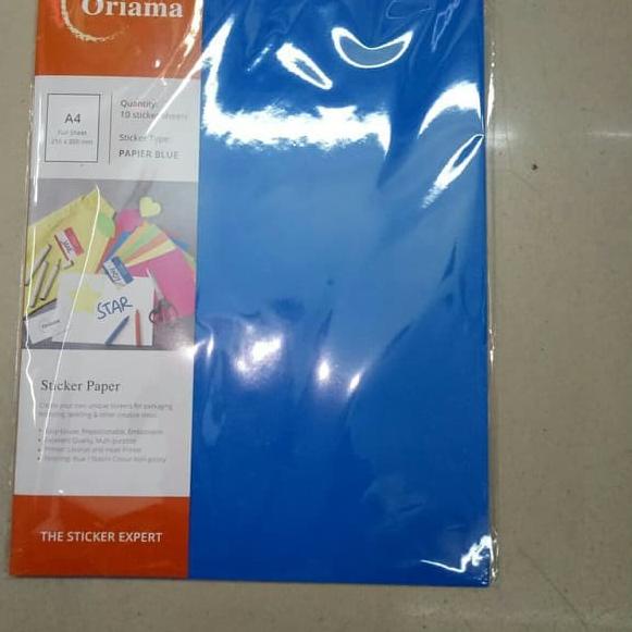 

☝ Paper Sticker/Kertas Sticker Oriama Warna Biru ♖
